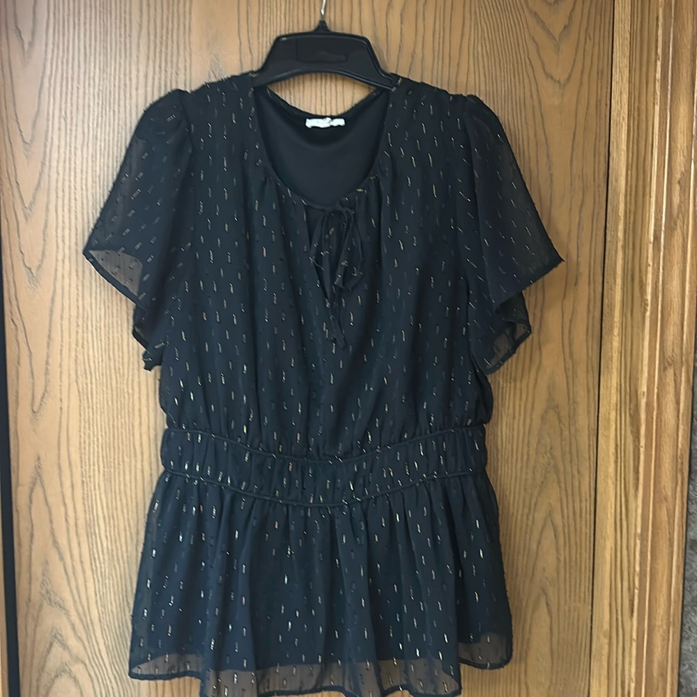 Maurices Peplum Top Blouse